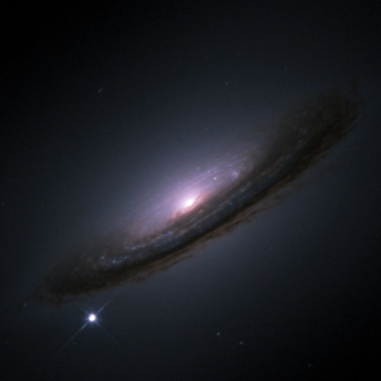 Hubble image of supernova SN 1994D in galaxy NGC 4526